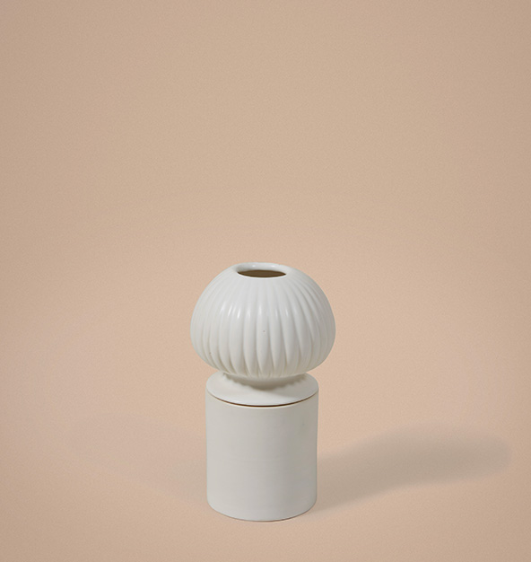 SENECIO Medium Ceramic White
