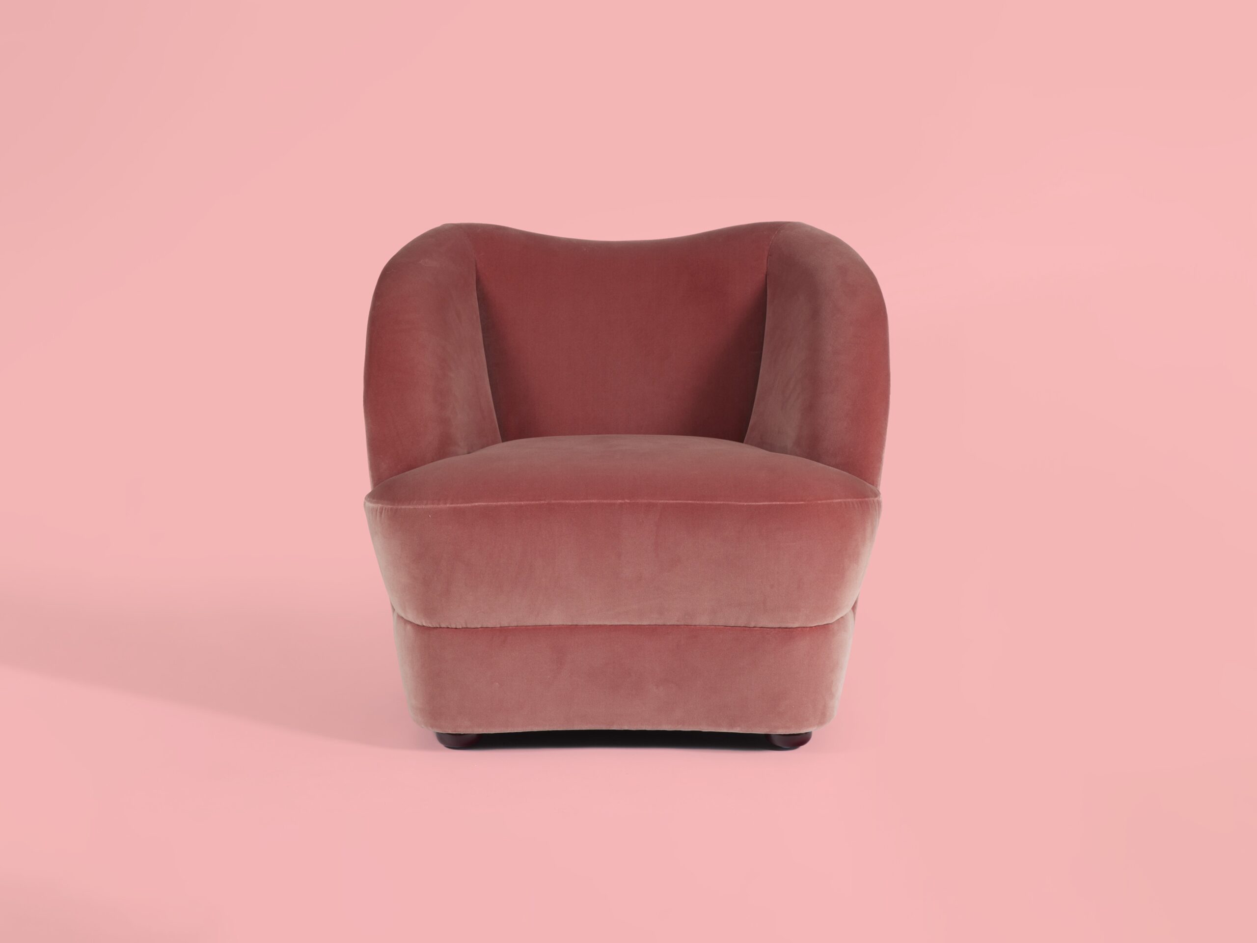 Monti armchair pink gloss