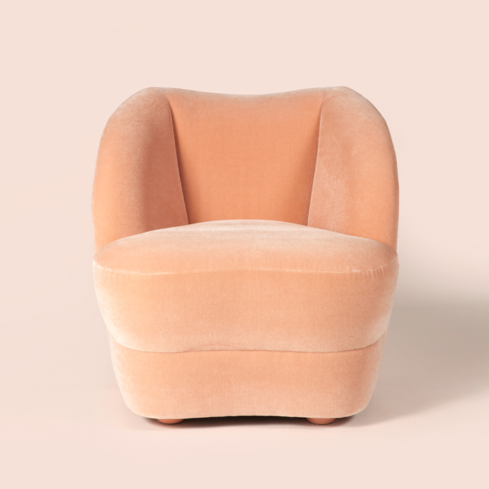 Monti armchair Peach