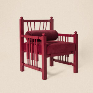 Fauteuil Madras Cerise